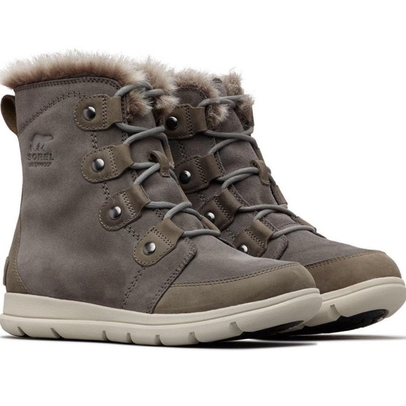Sorel Shoes - Sorel Explorer Joan Boots Grey Size 7 Women’s Snow Winter
